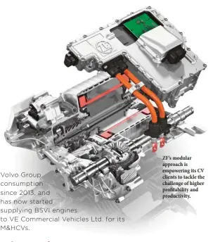  ??  ?? ZF’s modular approach is empowering its CV clients to tackle the challenge of higher profitabil­ity and productivi­ty.