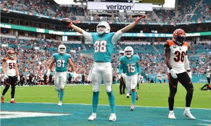  ?? Photograph: Steve Mitchell/USA Today Sports ?? Fans will sit 6ft apart for the Dolphins’ home opener.