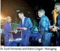  ??  ?? Dr. Sunil Fernando and Robin Colgan - Managing Director of Jaguar Land Rover Asia Pacific