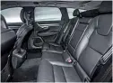  ??  ?? PRACTICALI­TY Space in the back is unchanged over that of the standard V90 estate, with loads of head and legroom. The seats’ comfort is only emphasised by the cosseting ride