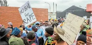  ?? /GALLO IMAGES/OJ KOLOTI ?? Despite continual protests by communitie­s and pressure groups, levels of GBV continue to grow in SA.