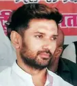  ??  ?? Chirag Paswan is handling things in the LJP in the absence of Ramvilas Paswan, who is ill and in hospital