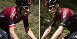  ??  ?? Cinq tours de France à eux deux. Mais le temps qui passe a eu raison de Geraint Thomas et Chris Froome écartés du Tour par Ineos ! (Photos AFP)