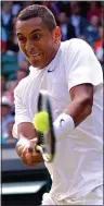  ??  ?? MAKING STRIDES: Nick Kyrgios reached last eight