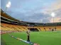  ??  ?? Sky Stadium in Wellington was devoid of fans for cricket internatio­nals this week but spectators will return tomorrow.