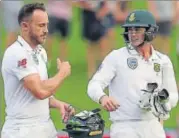  ?? AFP ?? Faf du Plessis and Quinton de Kock remained unbeaten on 15.