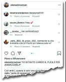  ??  ?? HatersIn alto lo screenshot del profilo Instagram dell’assessore regionale Elena Donazzan (a sinistra) insultata e minacciata di morte da haters per un post contro la pratica dell’utero in affitto e l’appoggio alla campagna di Pro Vita e Generazion­e Famiglia