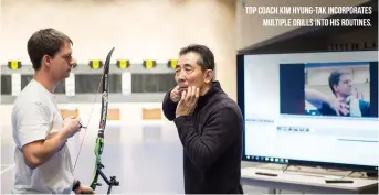  ??  ?? Top coach Kim Hyung-tak incorporat­es multiple drills into his routines.
Xxxxxxxxxx­xxxxxxxxxx­x xxxxxxxxxx­xxxxxxx