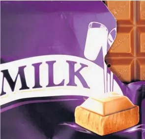  ??  ?? &gt;Cadbury has surrendere­d its exclusive use of a particular shade of purple