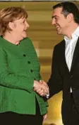  ?? Foto: Tzortzinis, dpa ?? Alles wieder gut? Alexis Tsipras empfängt Angela Merkel.