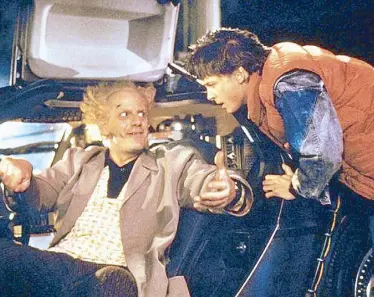  ??  ?? A scene from the '80s film series Back to the Future