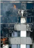  ?? Foto: afp ?? Hier gut zu sehen: das Fassaden Material des Londoner Grenfell Towers.