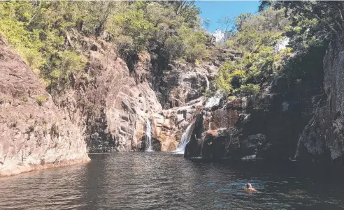  ?? Picture: DANIEL BATEMAN ?? PARADISE: Behana Gorge is one of the best natural attraction­s in the Far North to cool off in the summer.