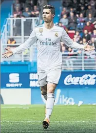  ?? FOTO: GETTY ?? Cristiano no se cansa de celebrar goles en este 2018