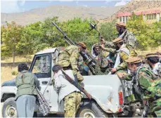  ?? FOTO: JALALUDDIN SEKANDAR/DPA ?? Im Pandschir-Tal leisten Milizionär­e noch Widerstand gegen die Kämpfer der Taliban.