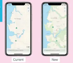  ??  ?? Apple Maps gets a lot better in iOS 12, but the new maps are rolling out slowly