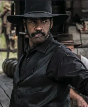  ??  ?? Denzel Washington in TheMagnifi­centSeven.