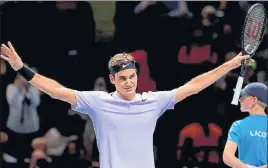  ?? AP PHOTO ?? Roger Federer extended his winning streak to 13 matches.
