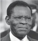  ??  ?? President Theodoro Obiang