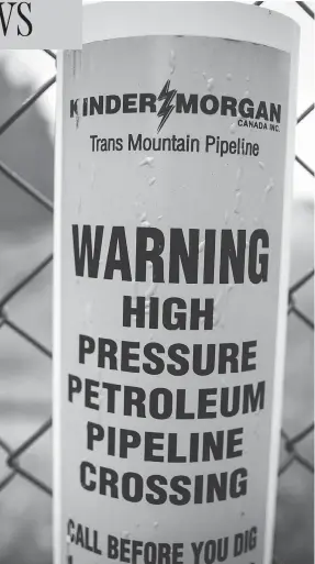  ?? DARRYL DYCK/THE CANADIAN PRESS ?? If Prime Minister Justin Trudeau fails to get the Trans Mountain pipeline built, it will signal the death knell for his credibilit­y, writes John Ivison.