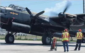  ?? HAMILTON SPECTATOR FILE PHOTO ?? The Lancaster and other planes are scheduled to take off during Flyfest at the Warplane Heritage Museum in Mount Hope on Saturday and Sunday.