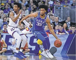  ?? KYLE TERADA/USA TODAY SPORTS ?? Marvin Bagley III, who averaged 21 points and 11 rebounds last season, says NBA teams talked about using him as a small-ball center.