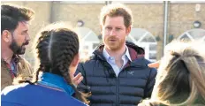  ??  ?? Rhian, right, says preparing for this weekend’s London Marathon has allowed her to open up for the first time in years. The TV programme Mind over Marathon features Princes Harry, left, and William,