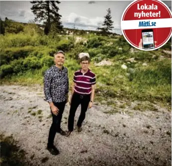  ?? FOTO: STEFAN KÄLLSTIGEN ?? ÖVERKLAGAT. Grannarna Daniel Wladis och Mikael Brandt är några av dem som tagit upp kampen mot både Salems kommun och fastighets­bolaget Carl Ek Fastighete­r.