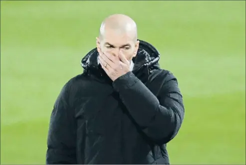  ?? SUSANA VERA / REUTERS ?? Zinédine Zidane, en uno de los últimos partidos del Real Madrid