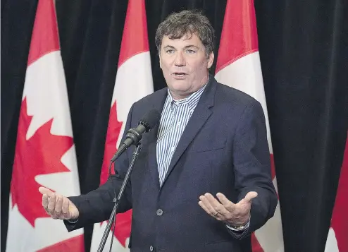  ?? ANDREW VAUGHAN / THE CANADIAN PRESS ?? Intergover­nmental Affairs Minister Dominic Leblanc remains optimistic provinces will join the federal government in a carbon-pricing plan.