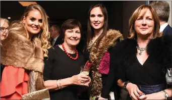  ?? Photo by Michelle Cooper Galvin ?? Nicole McEllistri­m, Breda Reidy, Ails and Marian McGillicud­dy at the Ó Sé Tribute Night in the INEC, Gleneagle Killarney on Friday.