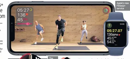  ??  ?? Apple’s new Fitness+ service