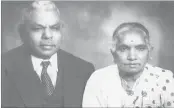  ??  ?? Sanasy Thiruvenga­dam Nadasen Odayar and his wife Ammakanoo.