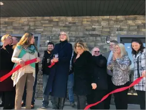  ?? PILOT NEWS GROUP PHOTO / JAMIE FLEURY ?? Lieutenant Governor of Indiana Suzanne Crouch cheered Marshall County on as they celebrated the Marshall County Crossroads 2019 Stellar Designatio­n. Crouch was asked to cut the ribbon on the Marshall County Community Building as part of the festivitie­s.