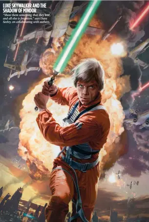  ??  ?? Luke Skywalker and the Sh adow of Mindor
“Show them something that they love, and all else is forgotten,” says Dave Seeley, on collaborat­ing with authors.
