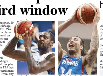  ??  ?? Andray Blatche Christian Standhardi­nger