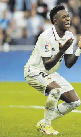  ?? // EFE ?? Vinicius, autor del único gol del Madrid ante el Girona, se lamenta