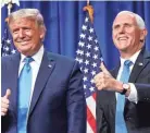  ?? ANDREW HARNIK/AP ?? “President Trump never downplayed the coronaviru­s to any of us,” says Vice President Mike Pence. “He never downplayed the coronaviru­s to any of us he tasked with marshaling a national response.”