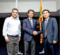  ??  ?? From left: Ari Sarker, Co-President for Asia Pacific at Mastercard; Silvio Barzi, Independen­t Director, Mastercard Inc. and NguyenDuc Hoang, Deputy Country Director, United Nations World Food Programme