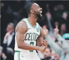  ?? Ap ?? Kemba Walker está luciendo en su primera temporada con los Celtics al promediar 24.5 puntos y 4.6 asistencia­s por encuentro.