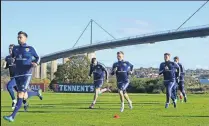  ??  ?? National prominence Scotland squad train at Mar Hall
five years ago