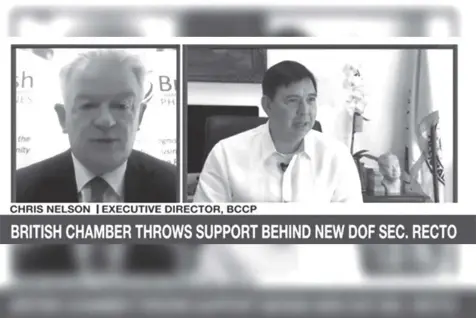  ?? PHILSTAR.COM ?? BCCP Executive Director/Trustee Chris Nelson reiterates support for the passage of the Anti-Agricultur­al Smuggling Act. The British Chamber also supports the newly appointed Department of Finance (DOF) Secretary Ralph G. Recto.