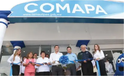  ?? JOSÉ LUIS TAPIA ?? La Comisión del Agua inauguró un módulo de atención a la ciudadanía frente al IMSS.