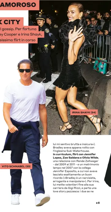  ??  ?? VITO SCHNABEL (33)
IRINA SHAYK (34)