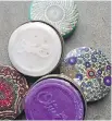  ??  ?? No more soap on a rope: When overnight guests come to stay, leave them one of these round soaps by their bedside. Made with olive oil and lightly scented, the soaps come in a decorative tin for $8.95.