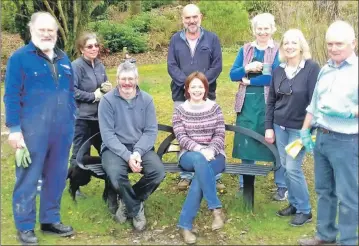  ??  ?? Some of the volunteers who helped clean up St Conan’s Kirk inside and out.