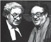  ??  ?? Leo Mckern (left) as Horace Rumpole, created by John Mortimer (right)