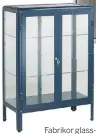  ??  ?? Fabrikor glass-door cabinet in black-blue, £140, Ikea.