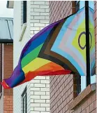  ?? ?? The rainbow flag is a sign of unity for the LGBTQIA+ community.