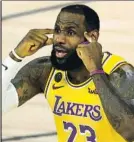  ?? FOTO: AP ?? LeBron James, de los Lakers